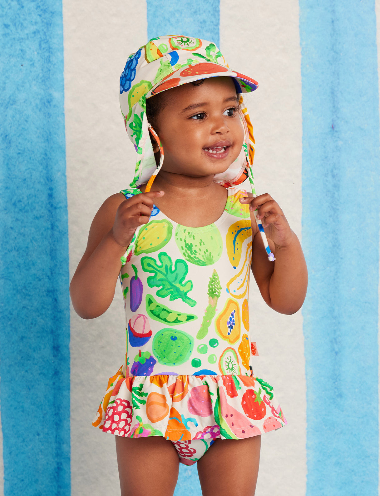 <Halcyon Nights> Baby Frill Bather Eat The Rainbow