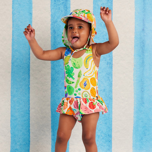 <Halcyon Nights> Baby Frill Bather Eat The Rainbow