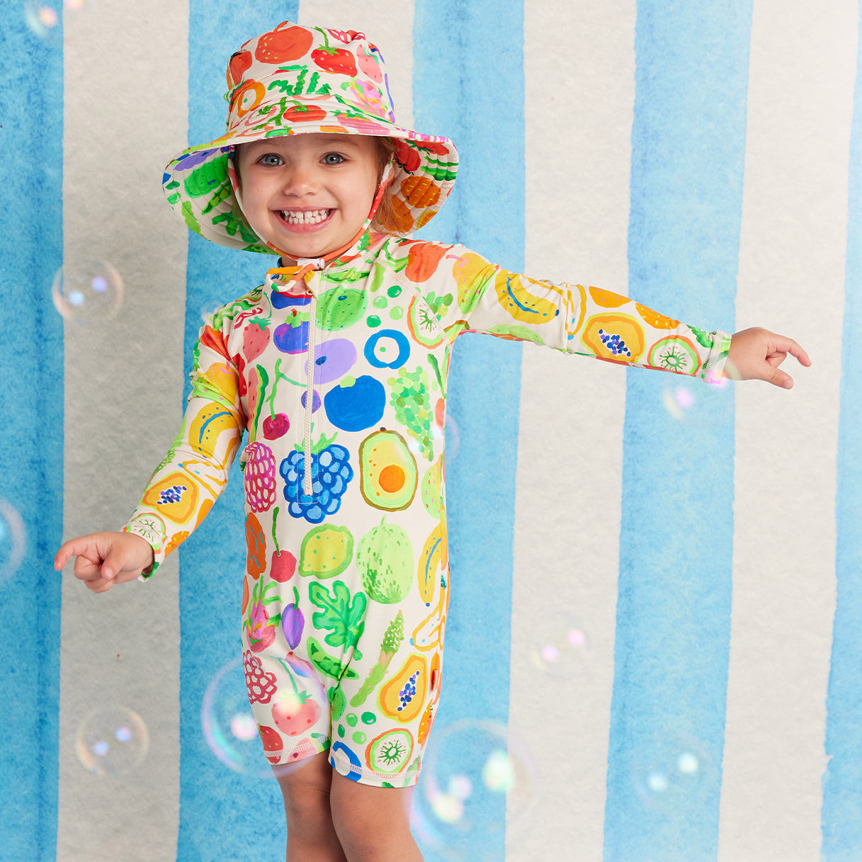 <Halcyon Nights> Swim Bucket Hat Eat The Rainbow
