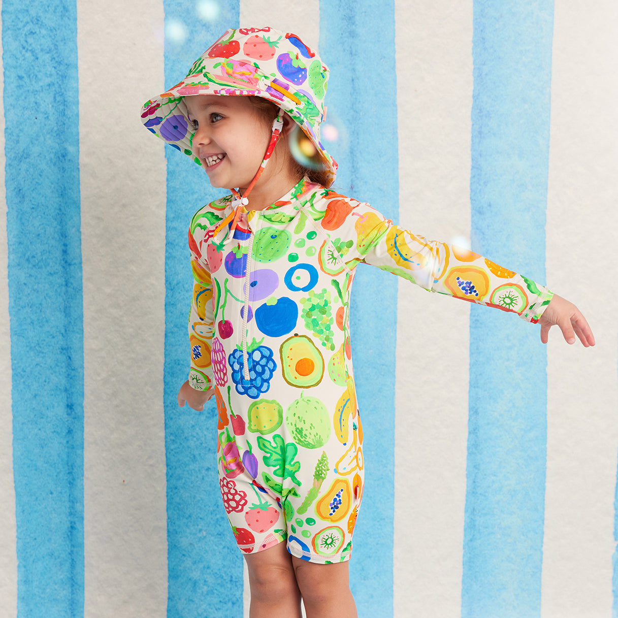 <Halcyon Nights> Swim Bucket Hat Eat The Rainbow