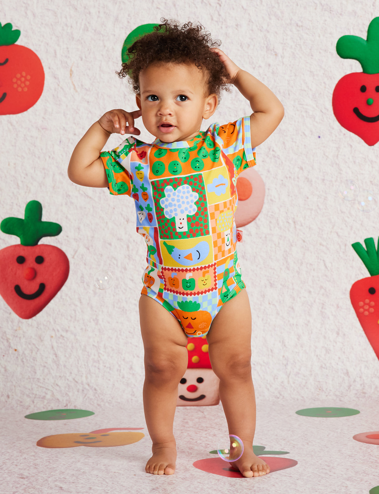 <Halcyon Nights> Pocket Patch Short Sleeve Bodysuit