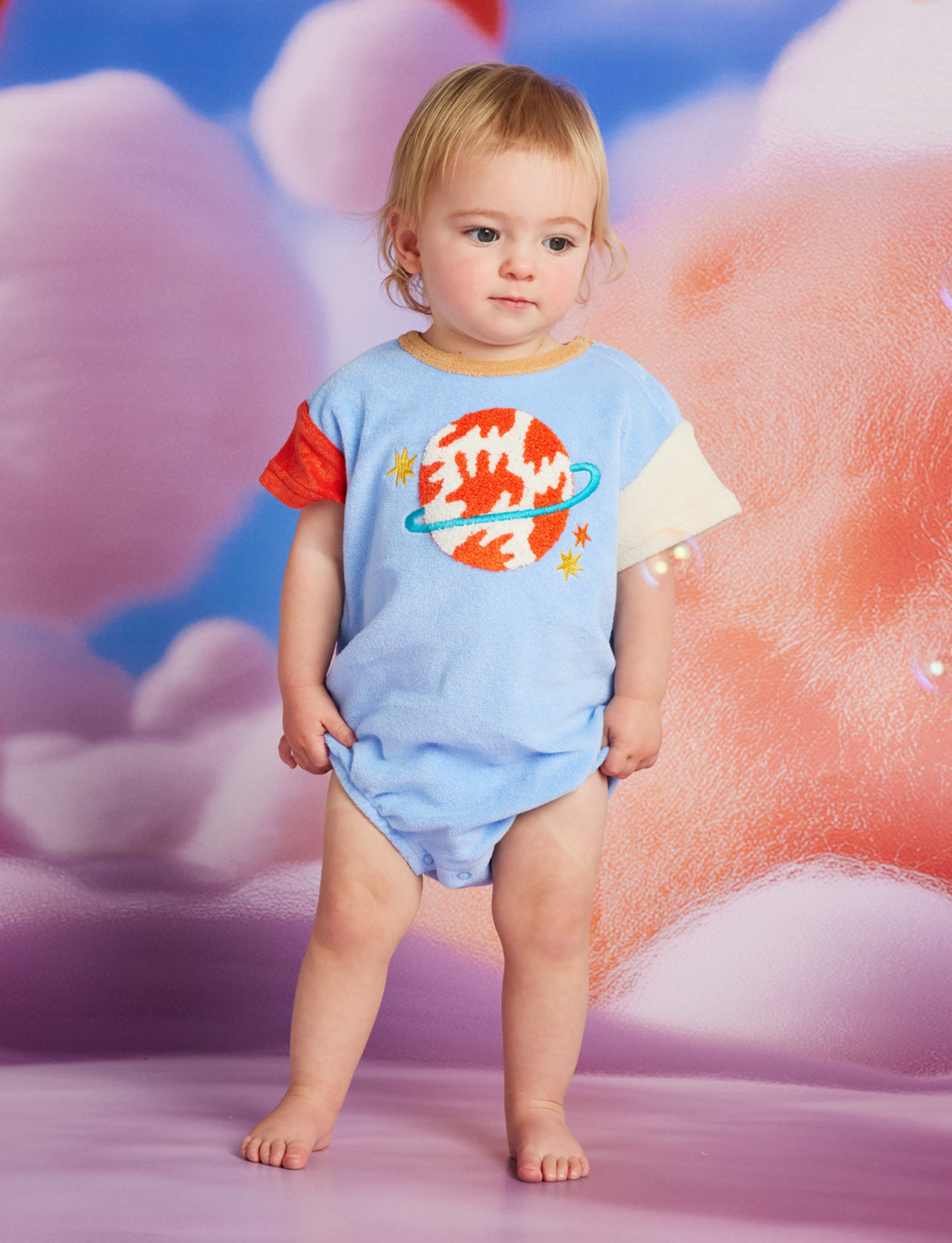 <Halcyon Nights> See You In Space Terry Short Sleeve Bodysuit