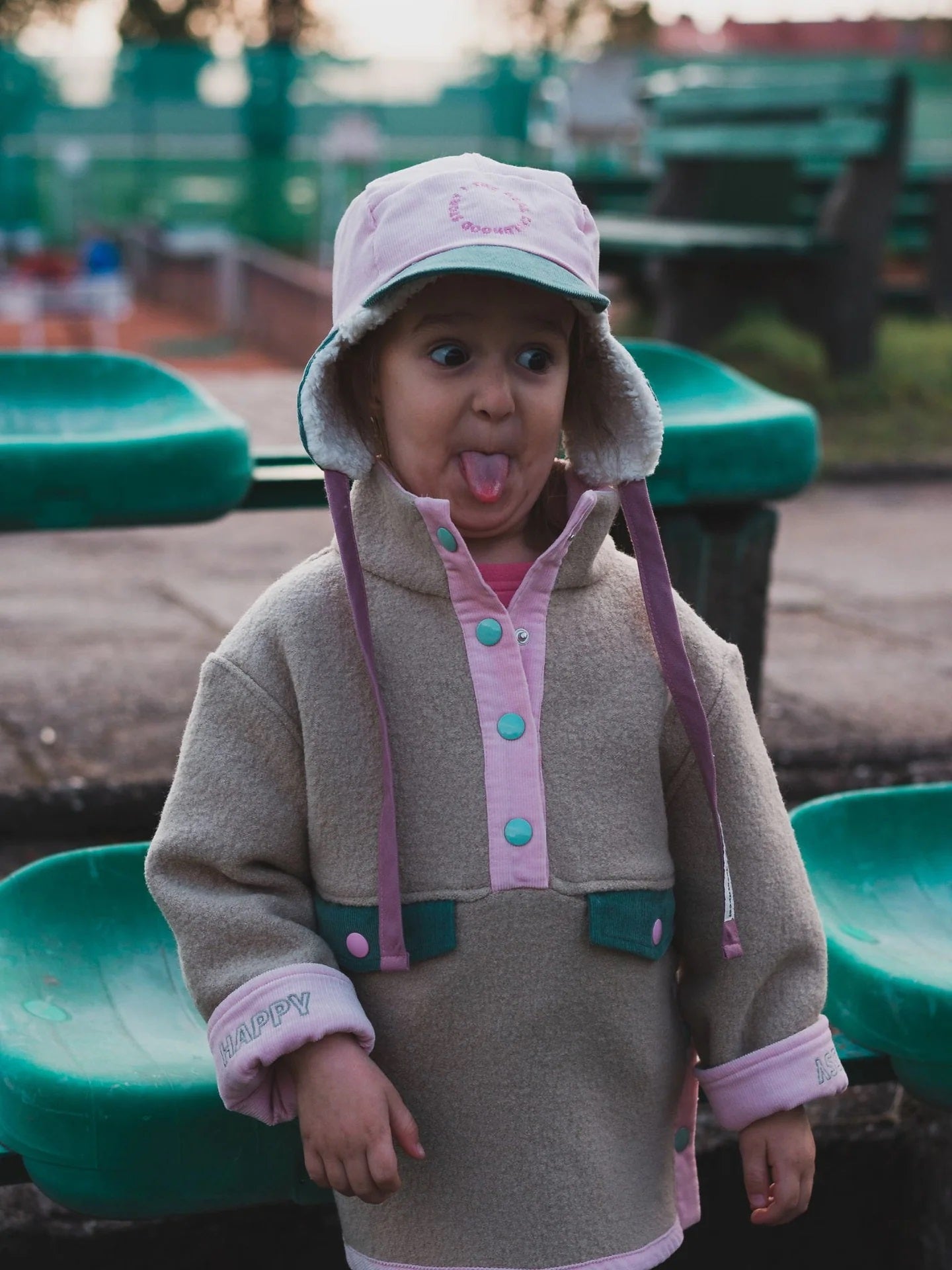 <Happymess> organic cotton plush cap（1-6Y）