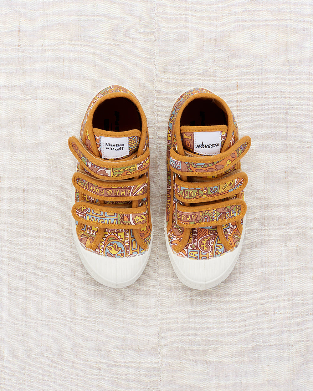 <Misha&Puff>hight top velcro sneaker - rose gold groovy paisley（25-30）