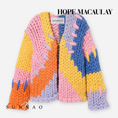 Gallery viewerに画像を読み込む, 【受注生産】<Hope Macaulay> Colourful Colossal Knit Cardigan

