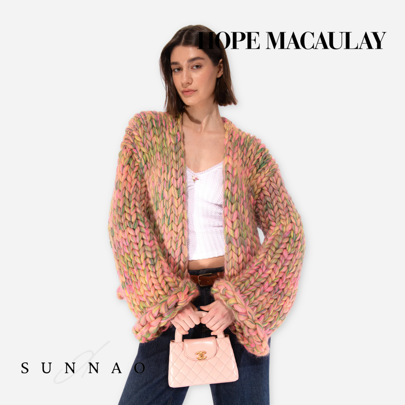 【受注生産】<Hope Macaulay> Lila Colossal Knit Cardigan