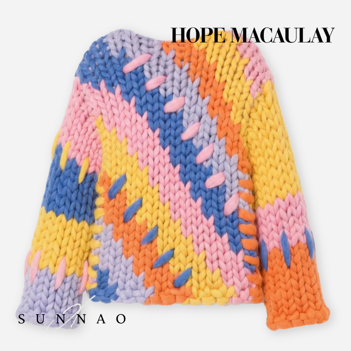 【受注生産】<Hope Macaulay> Colourful Colossal Knit Cardigan