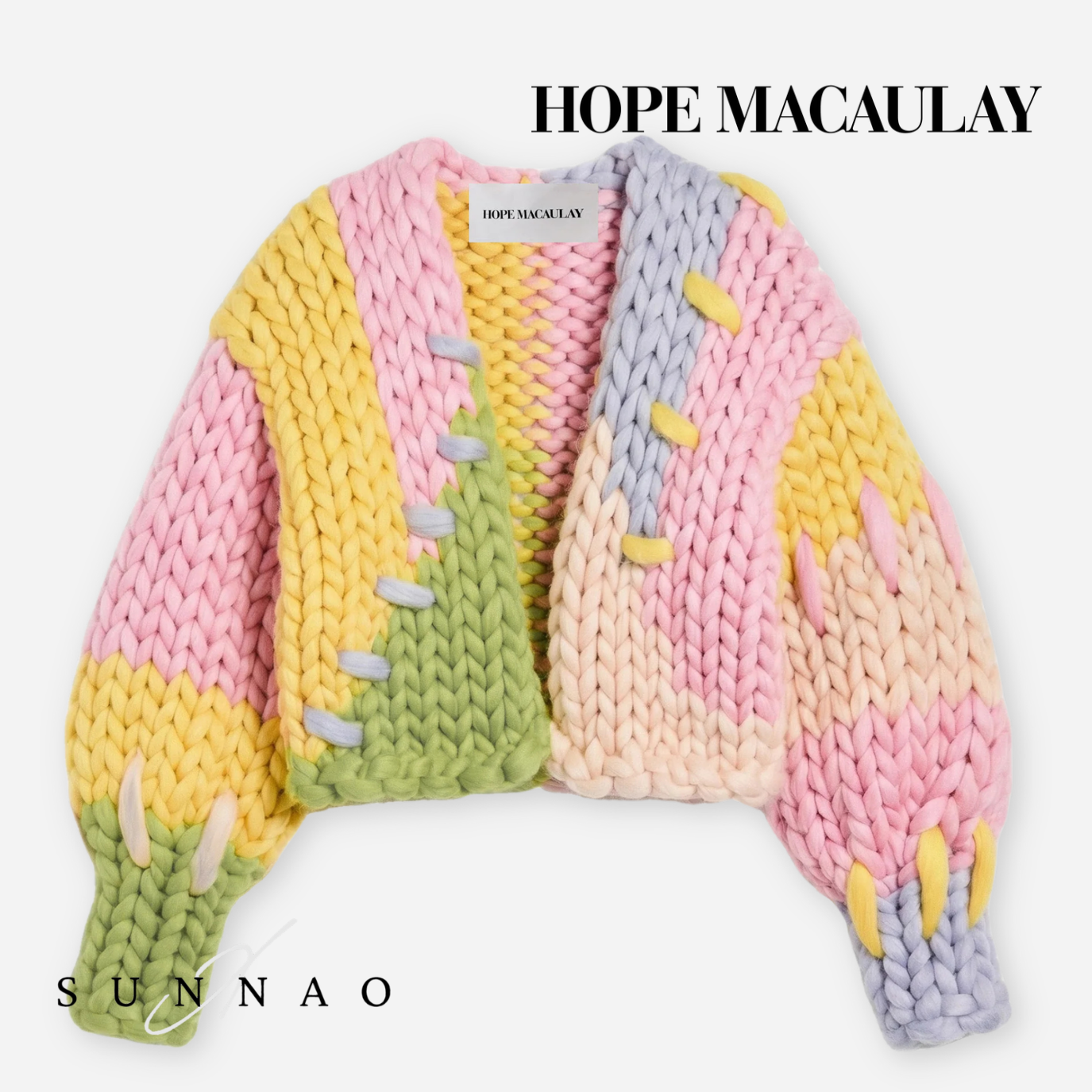 【受注生産】<Hope Macaulay> Pastel Colossal Knit Cardigan