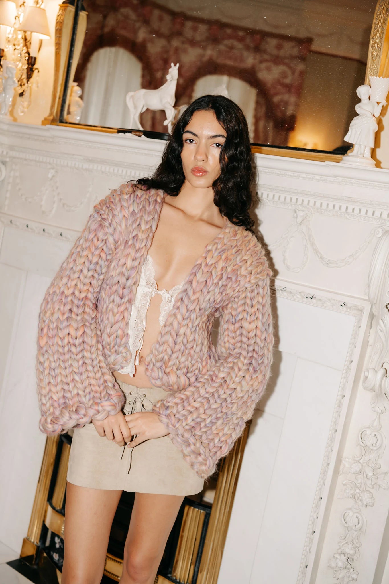 【受注生産】<Hope Macaulay> Heirloom Colossal Knit Cardigan
