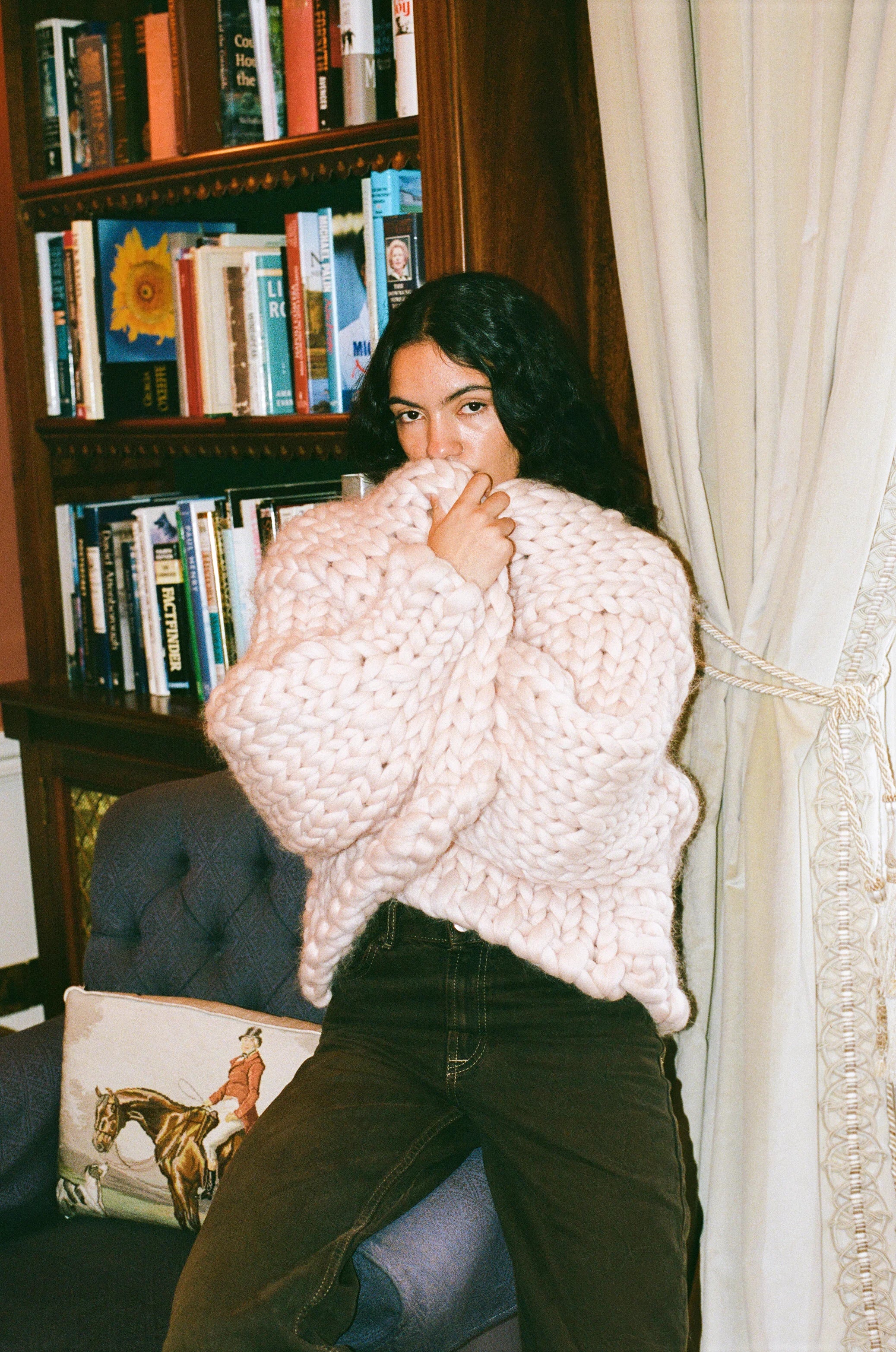 【受注生産】<Hope Macaulay> Cream Colossal Knit Cardigan