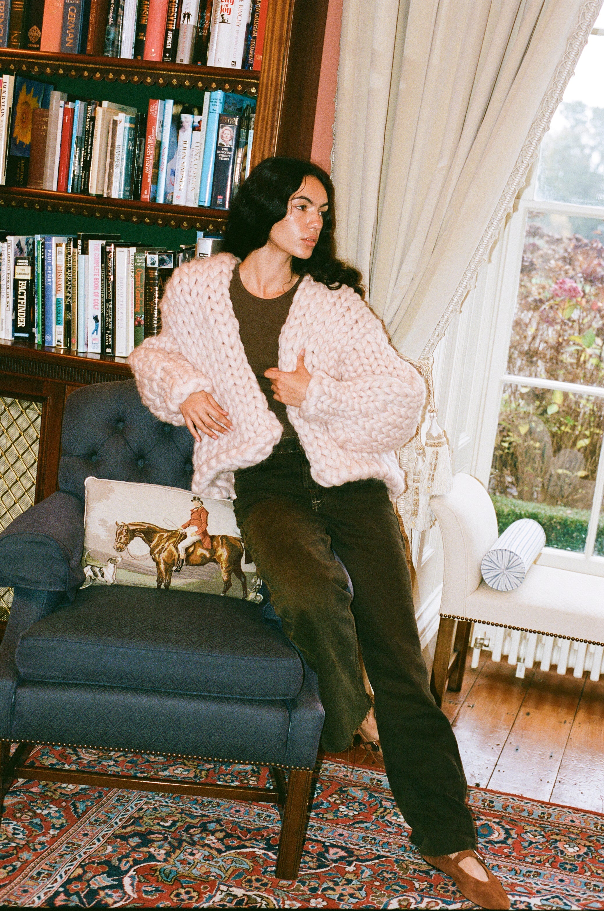 【受注生産】<Hope Macaulay> Cream Colossal Knit Cardigan