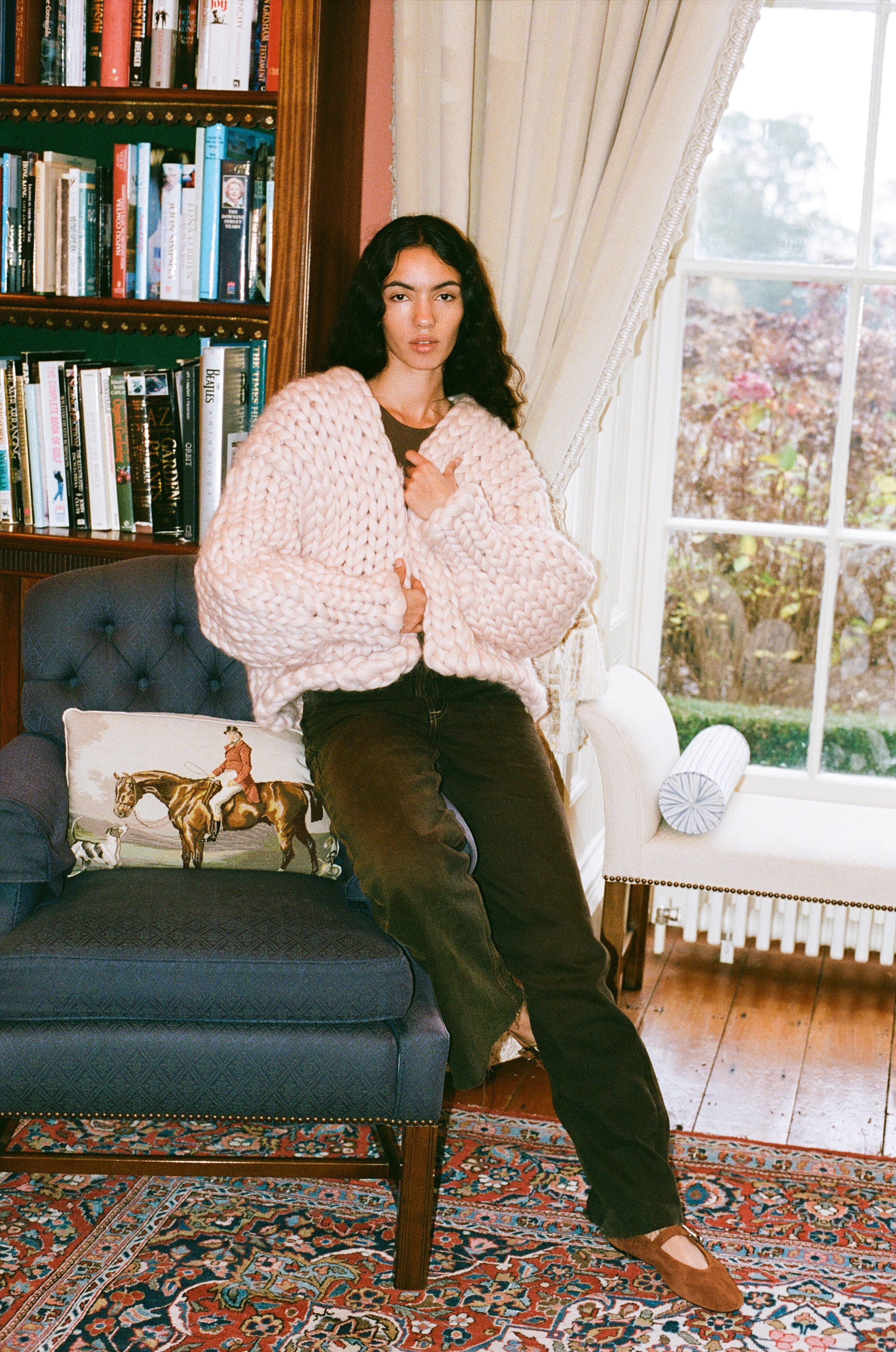 【受注生産】<Hope Macaulay> Cream Colossal Knit Cardigan