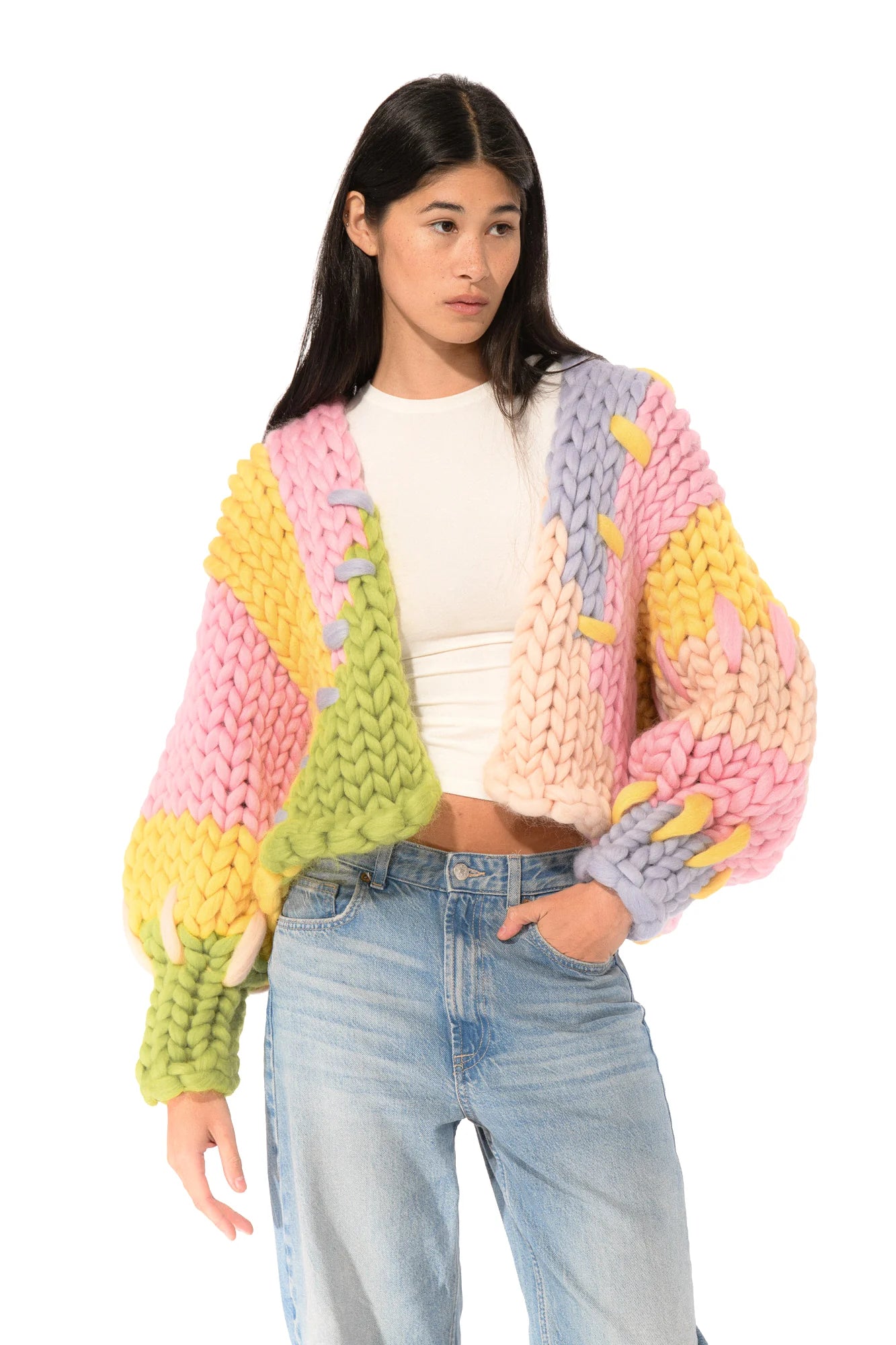 【受注生産】<Hope Macaulay> Pastel Colossal Knit Cardigan