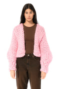 Gallery viewerに画像を読み込む, 【受注生産】<Hope Macaulay> Pink Irish Colossal Knit Wool Cardigan
