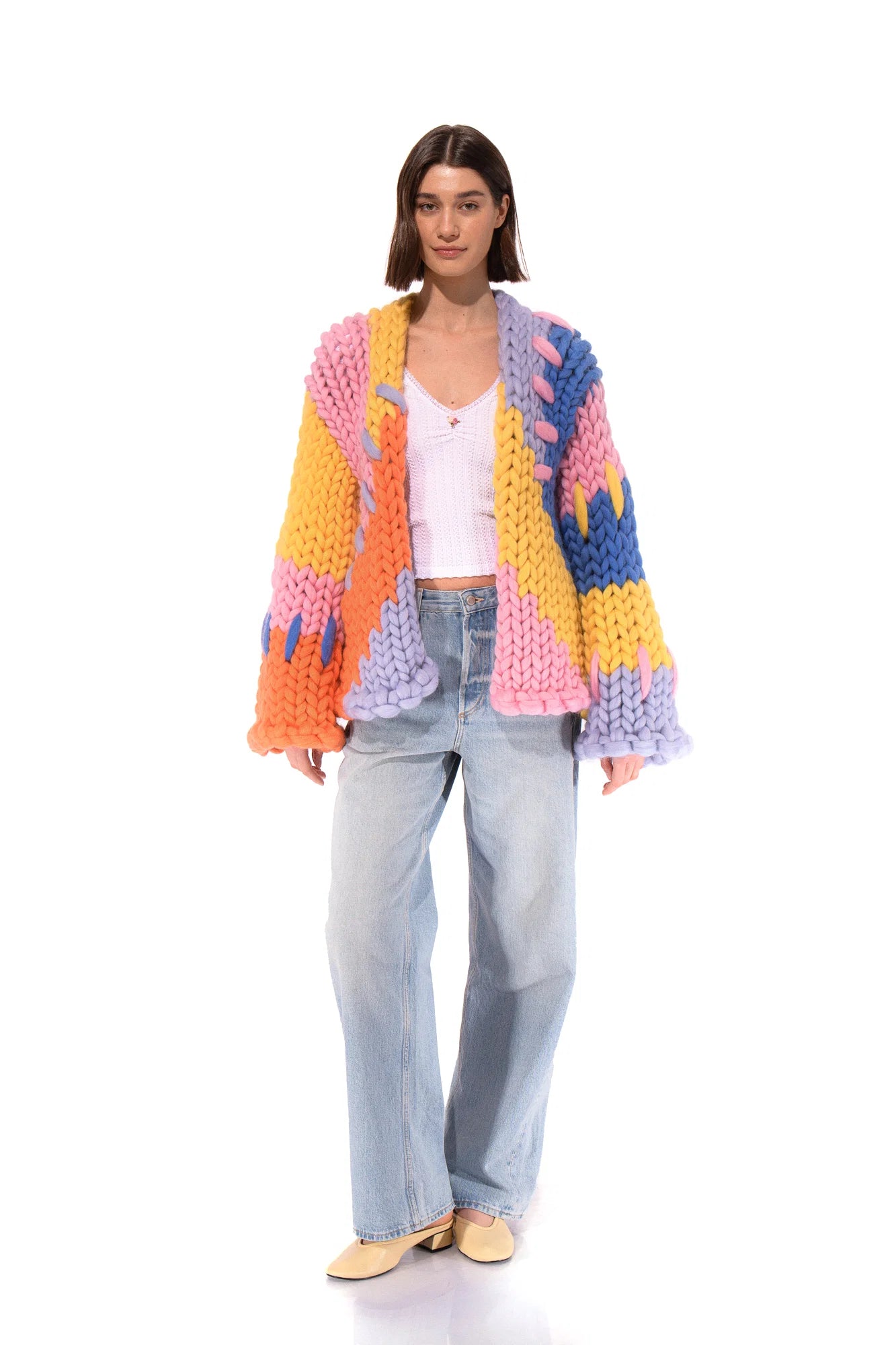 【受注生産】<Hope Macaulay> Colourful Colossal Knit Cardigan