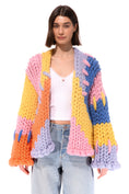 Gallery viewerに画像を読み込む, 【受注生産】<Hope Macaulay> Colourful Colossal Knit Cardigan
