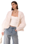 갤러리 뷰어로 이미지로드, 【受注生産】<Hope Macaulay> White Colossal Knit Cardigan

