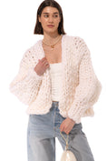 갤러리 뷰어로 이미지로드, 【受注生産】<Hope Macaulay> White Colossal Knit Cardigan
