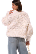 갤러리 뷰어로 이미지로드, 【受注生産】<Hope Macaulay> White Colossal Knit Cardigan
