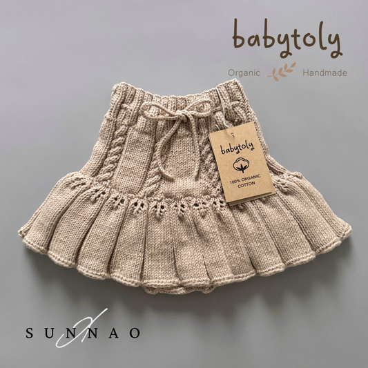 <Babytoly>Ivy skirt - BEIGE