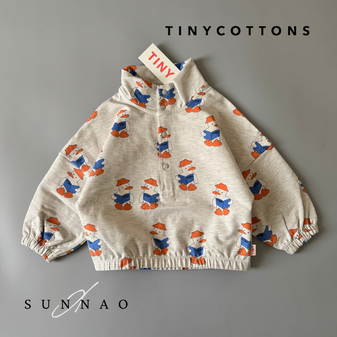 <TINYCOTTONS> READERS MOCKNECK SWEATSHIRT（2-8Y）