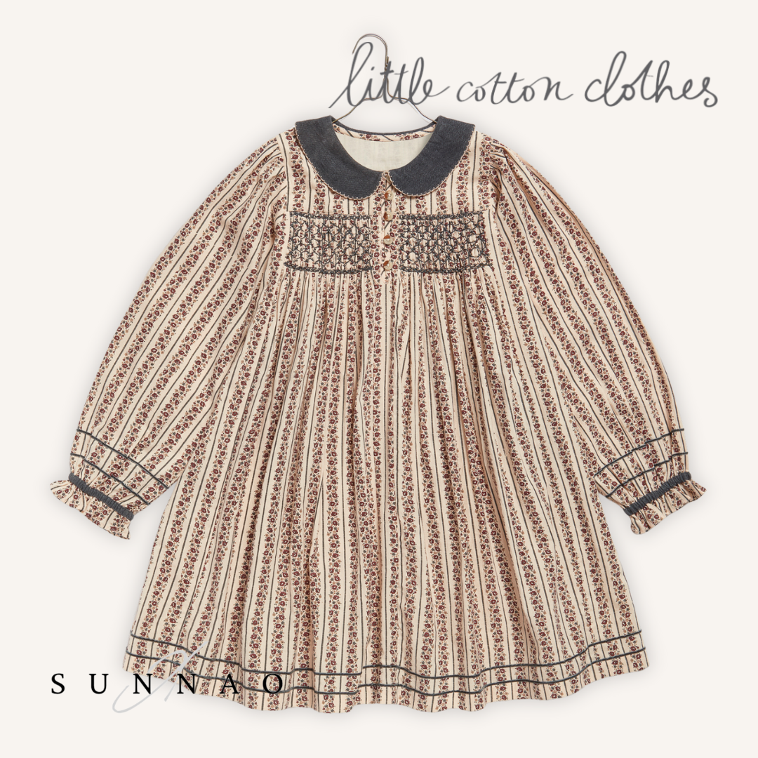 <Little Cotton Clothes>  Elizabeth Smocked Dress in Mallory Floral　