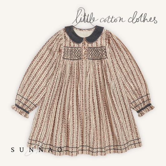 <Little Cotton Clothes>  Elizabeth Smocked Dress in Mallory Floral　