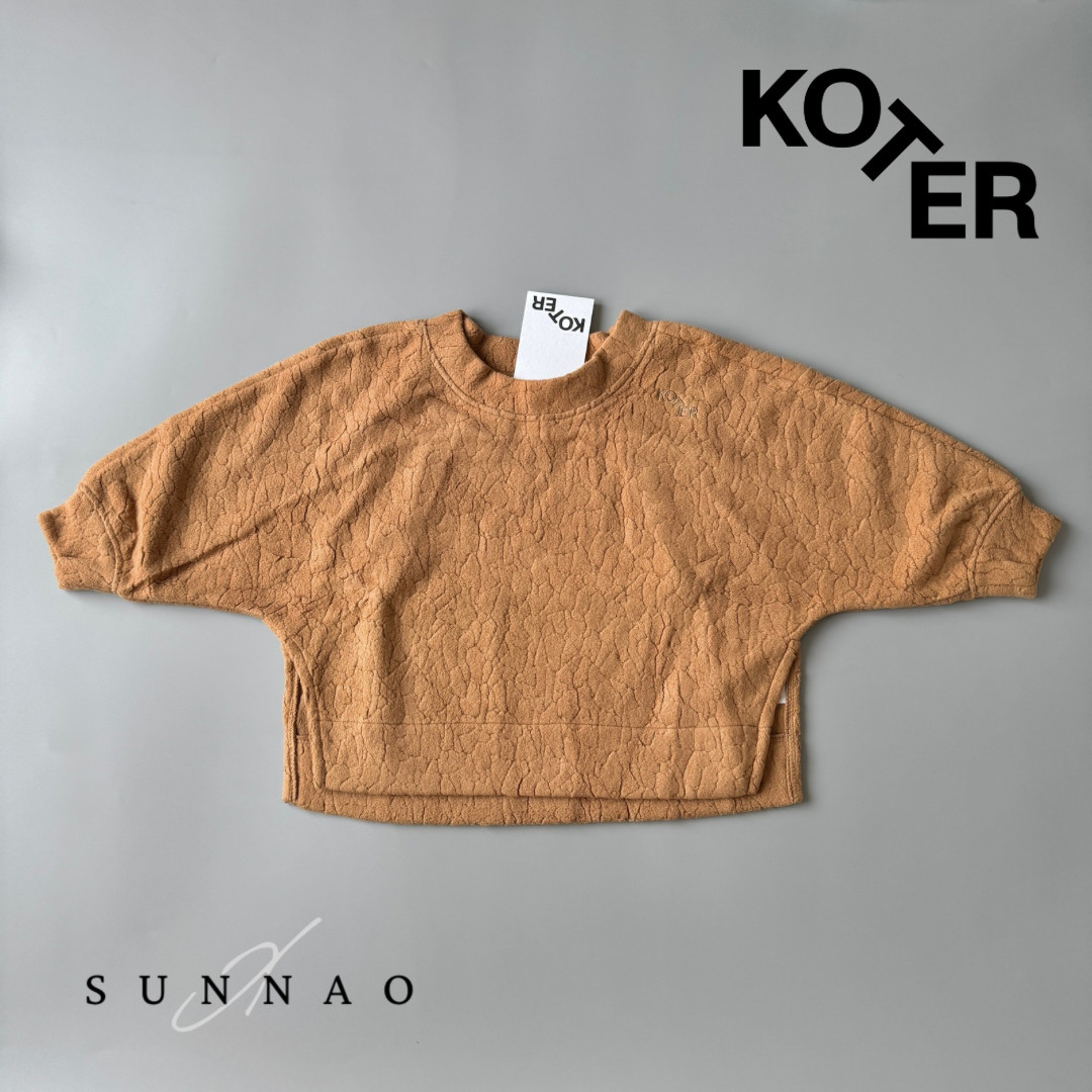 <Studio Koter> RIVER TEDDY SWEATSHIRT - Brown