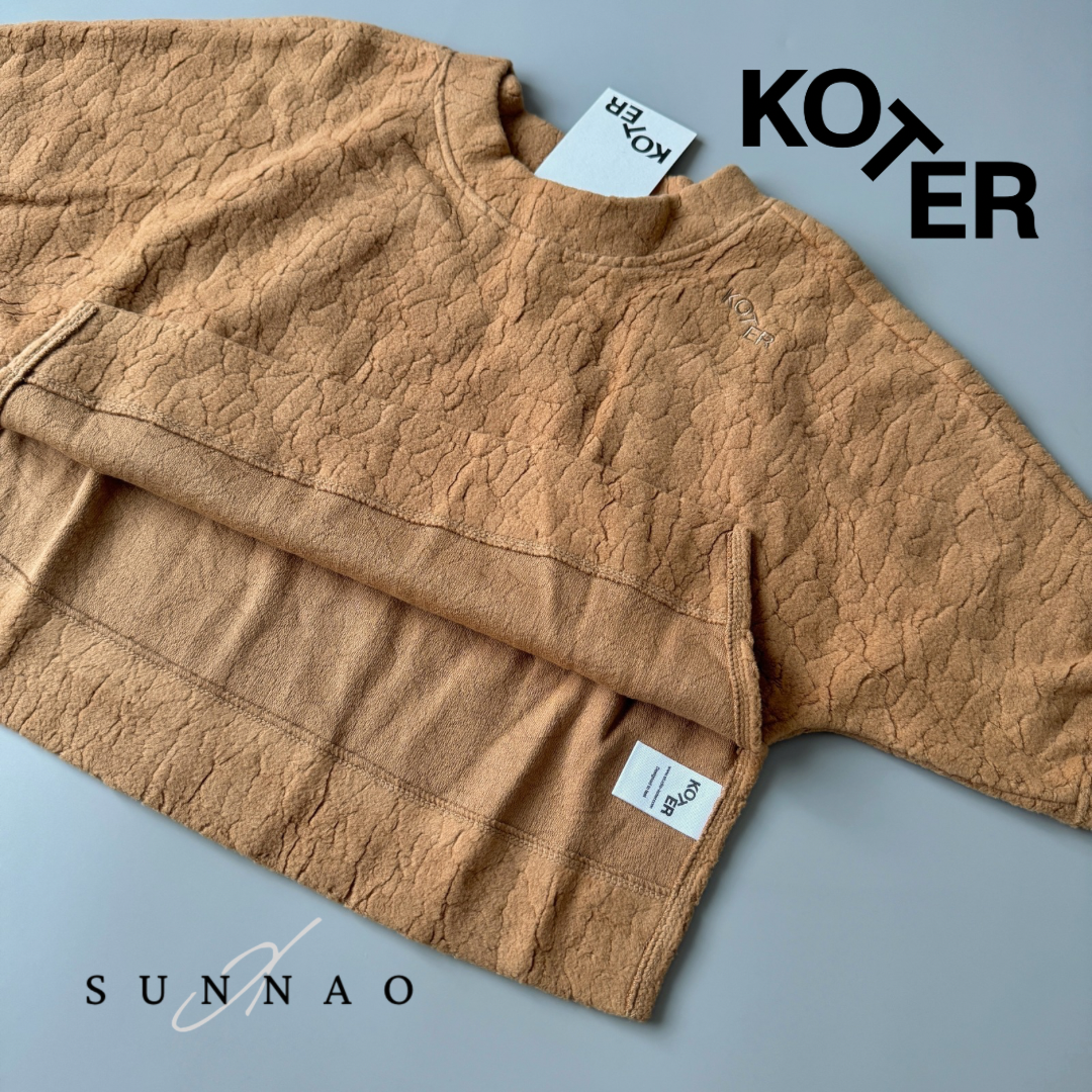 <Studio Koter> RIVER TEDDY SWEATSHIRT - Brown