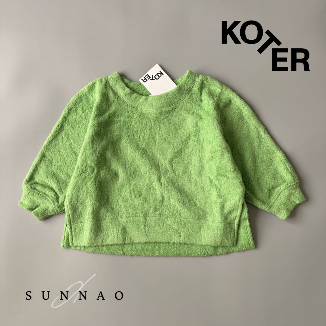 <Studio Koter> RIVER TEDDY SWEATSHIRT - Green