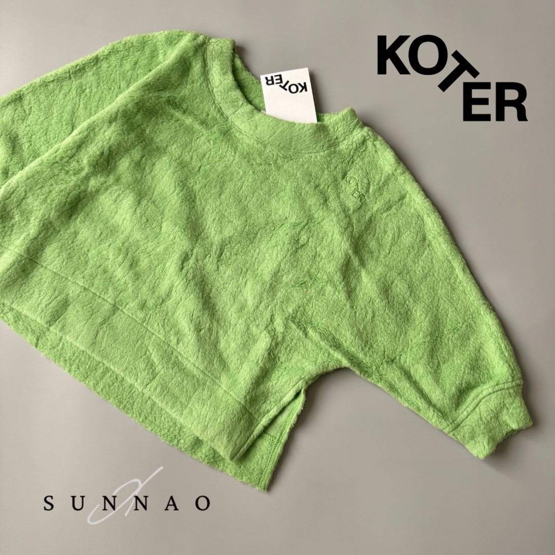 <Studio Koter> RIVER TEDDY SWEATSHIRT - Green