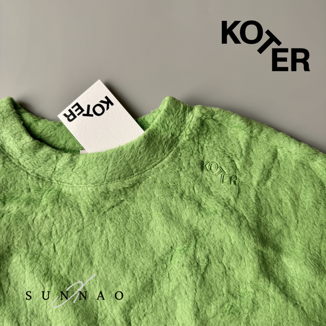 <Studio Koter> RIVER TEDDY SWEATSHIRT - Green