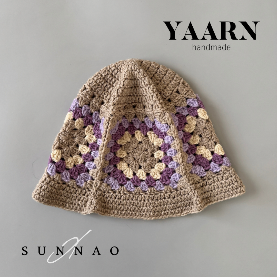 <YAARN>Woolen Hat AVERY - Orchid Combo