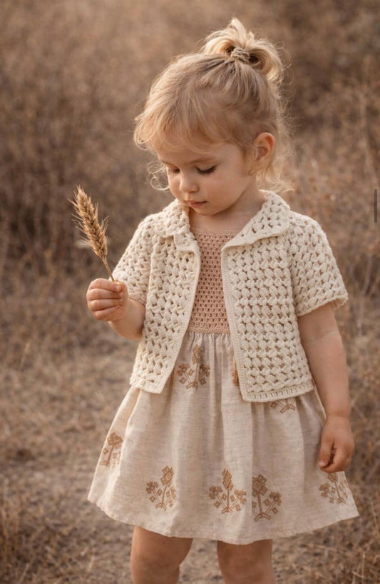 【予約／オーダー会】<Babytoly> CYRUS CROCHET VEST