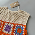 Gallery viewerに画像を読み込む, <YAARN>Cotton Vest ROWAN - Flower Purple（1-6Y）
