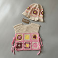 Gallery viewerに画像を読み込む, <YAARN>Cotton Vest ROWAN - Flower Pink（1-6Y）
