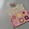 Gallery viewerに画像を読み込む, <YAARN>Cotton Vest ROWAN - Flower Pink（1-6Y）
