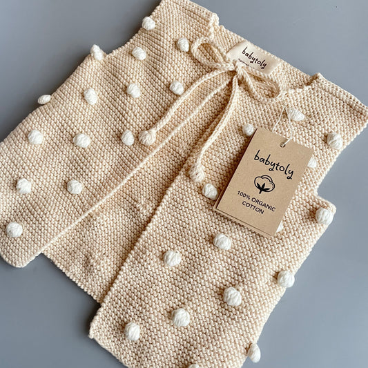 <Babytoly>Popcorn Vest - NATURAL/SNOW