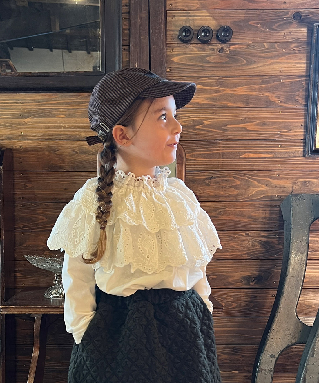 <FITH> Lacy Smocked Tee - White