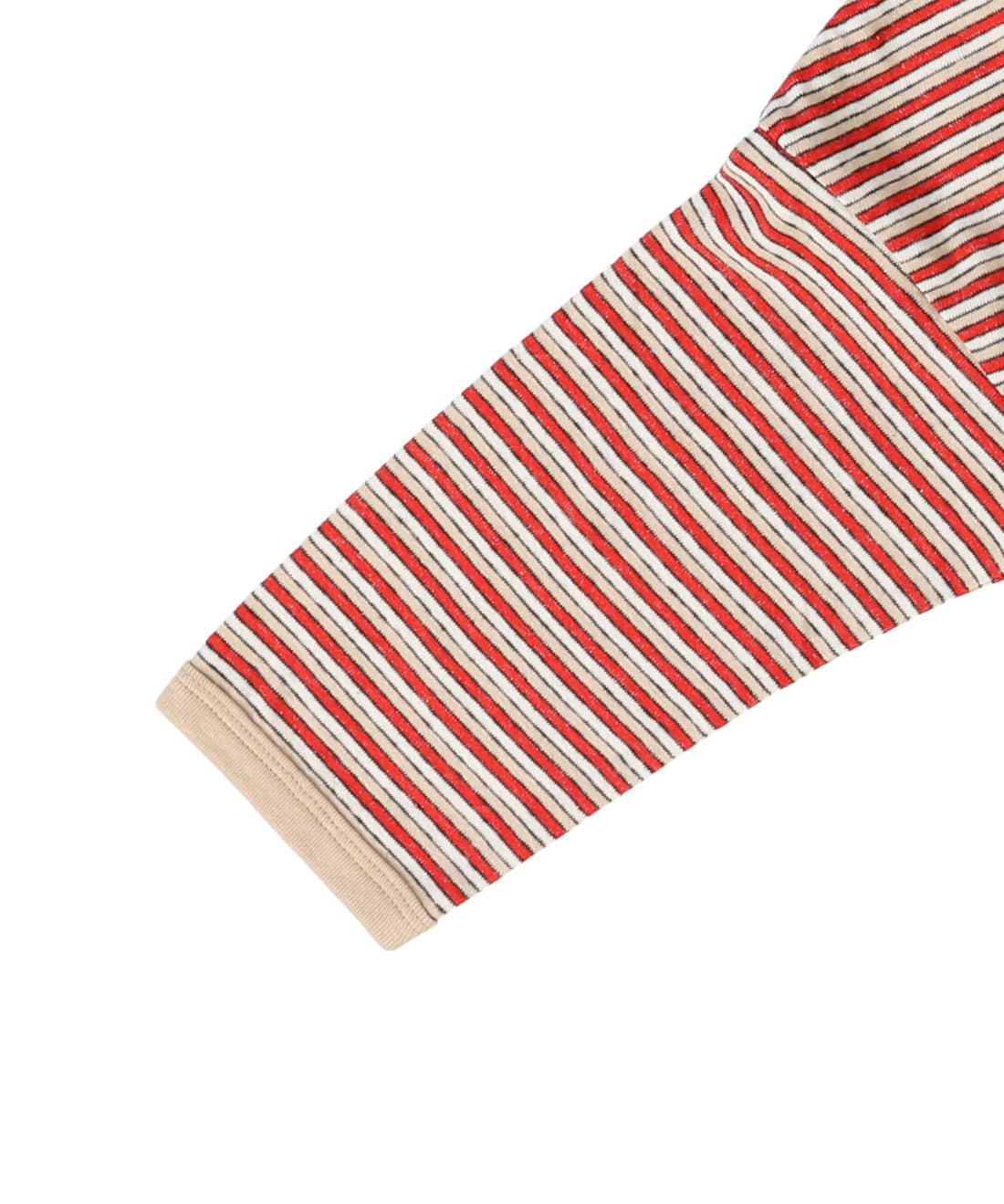 <FITH> Multi Striped Long Sleeve Tee - Red