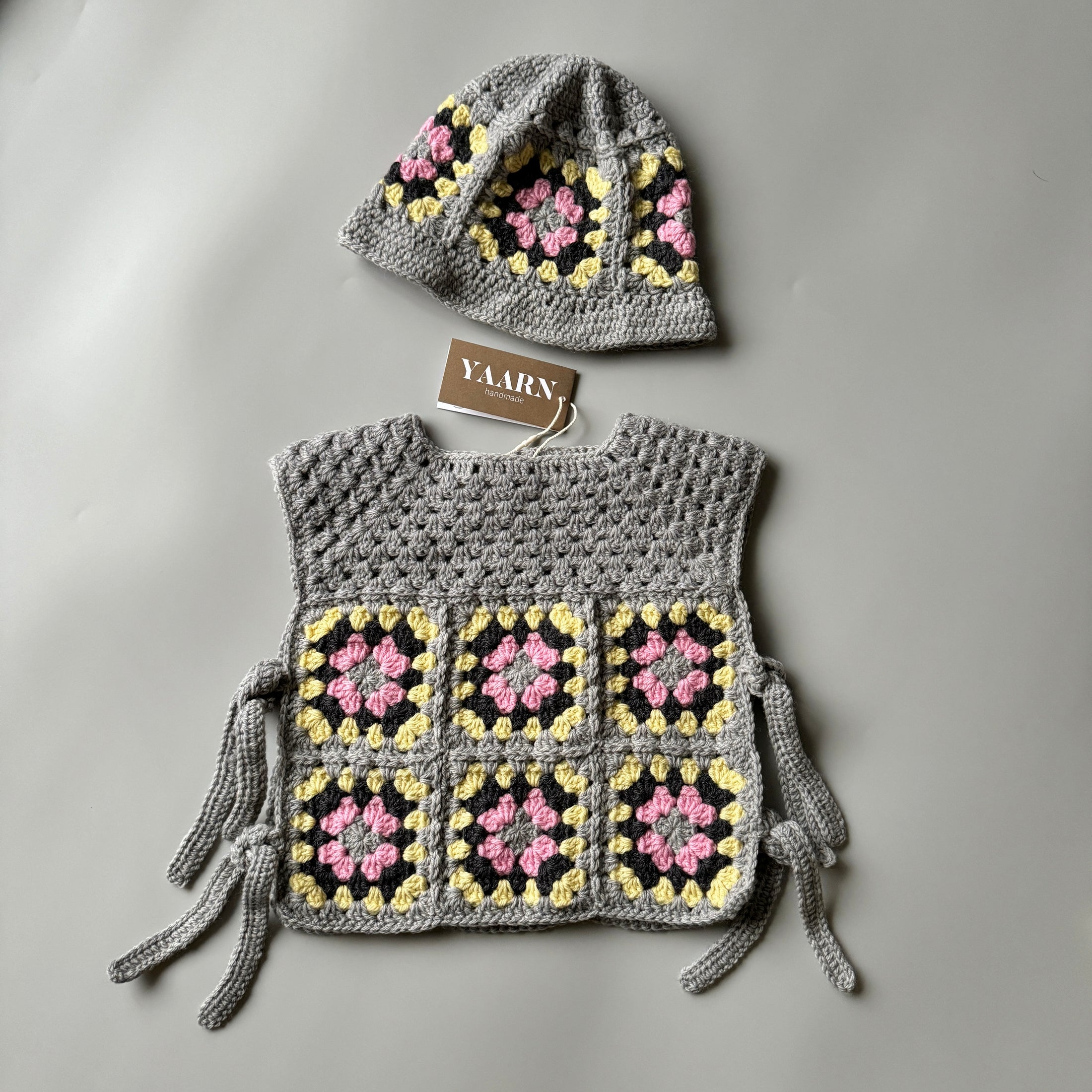 <YAARN>Woolen Hat - GSQ Pink（1-12Y）