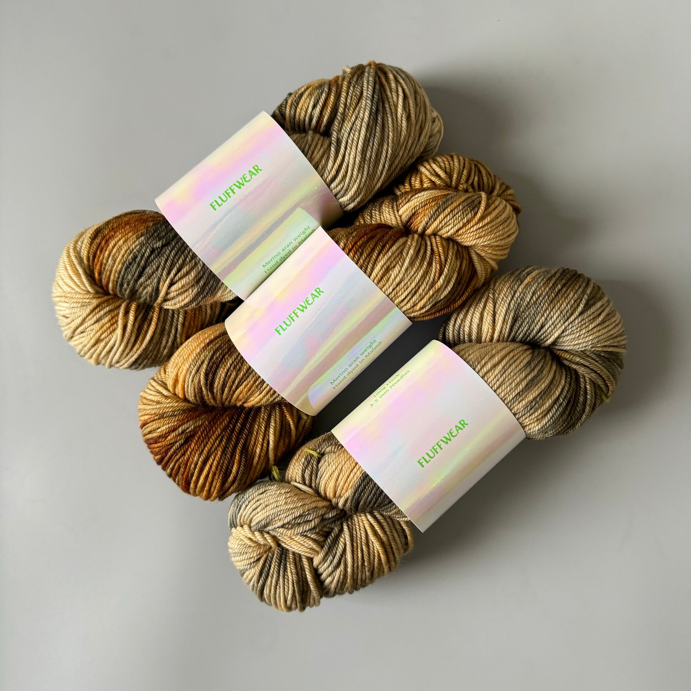 <FLUFFWEAR>SUPER WASH MERINO WOOL YARN - BRINDLE