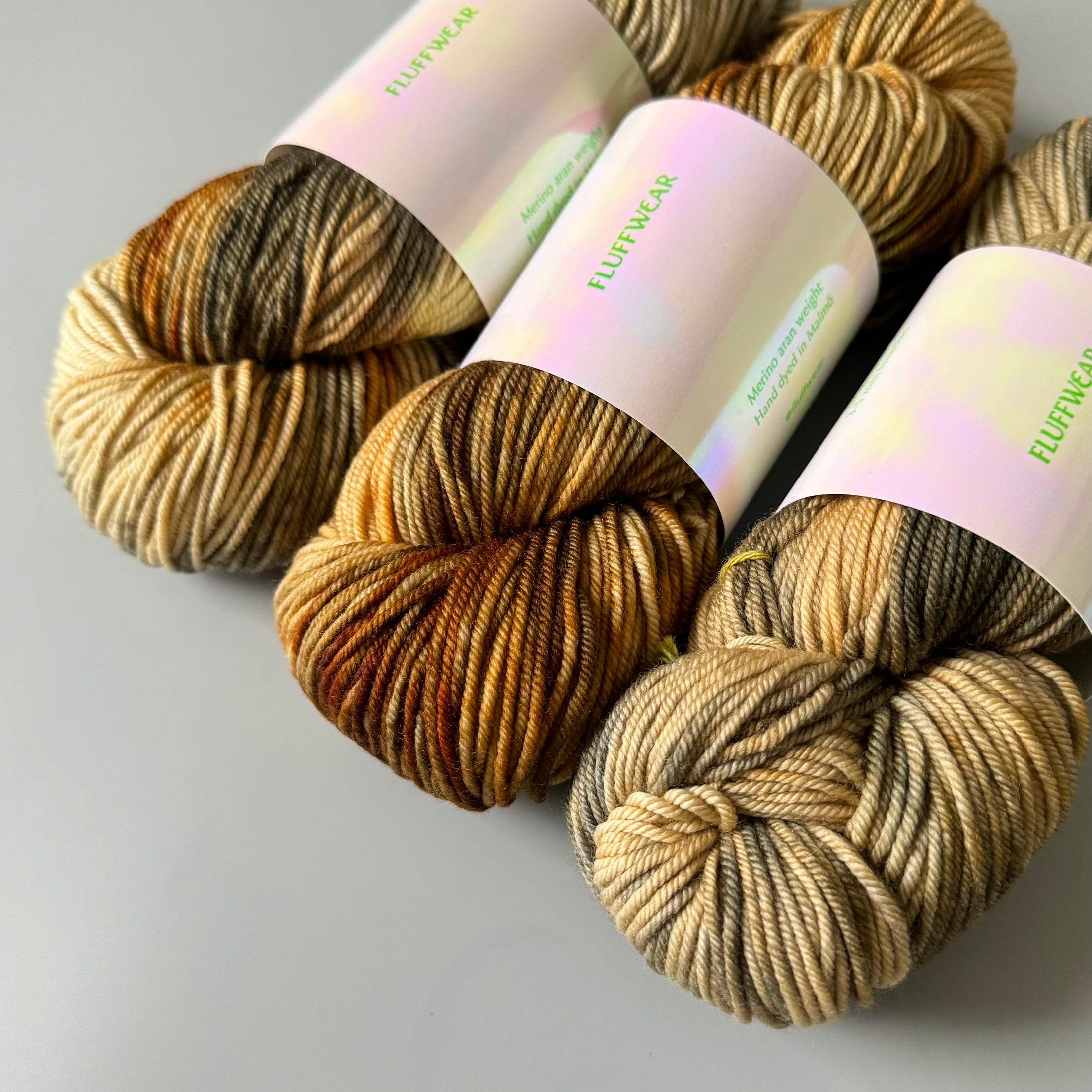 <FLUFFWEAR>SUPER WASH MERINO WOOL YARN - BRINDLE