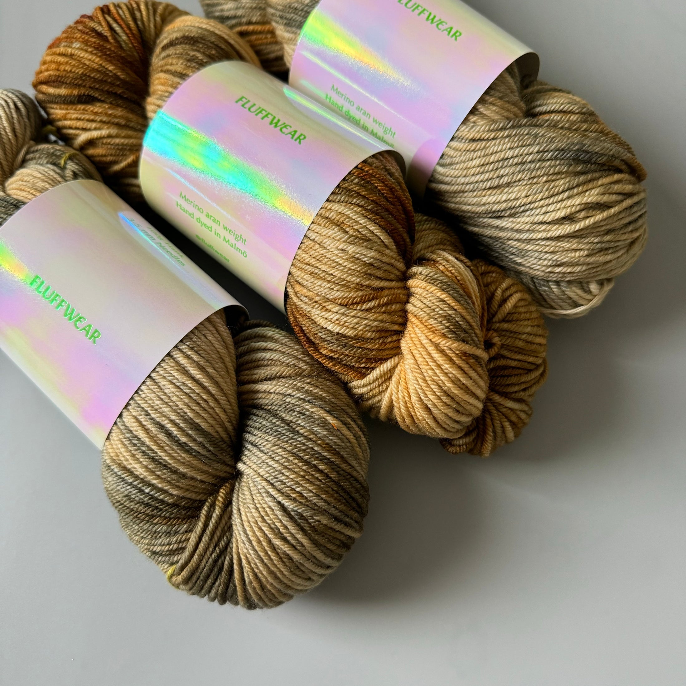 <FLUFFWEAR>SUPER WASH MERINO WOOL YARN - BRINDLE