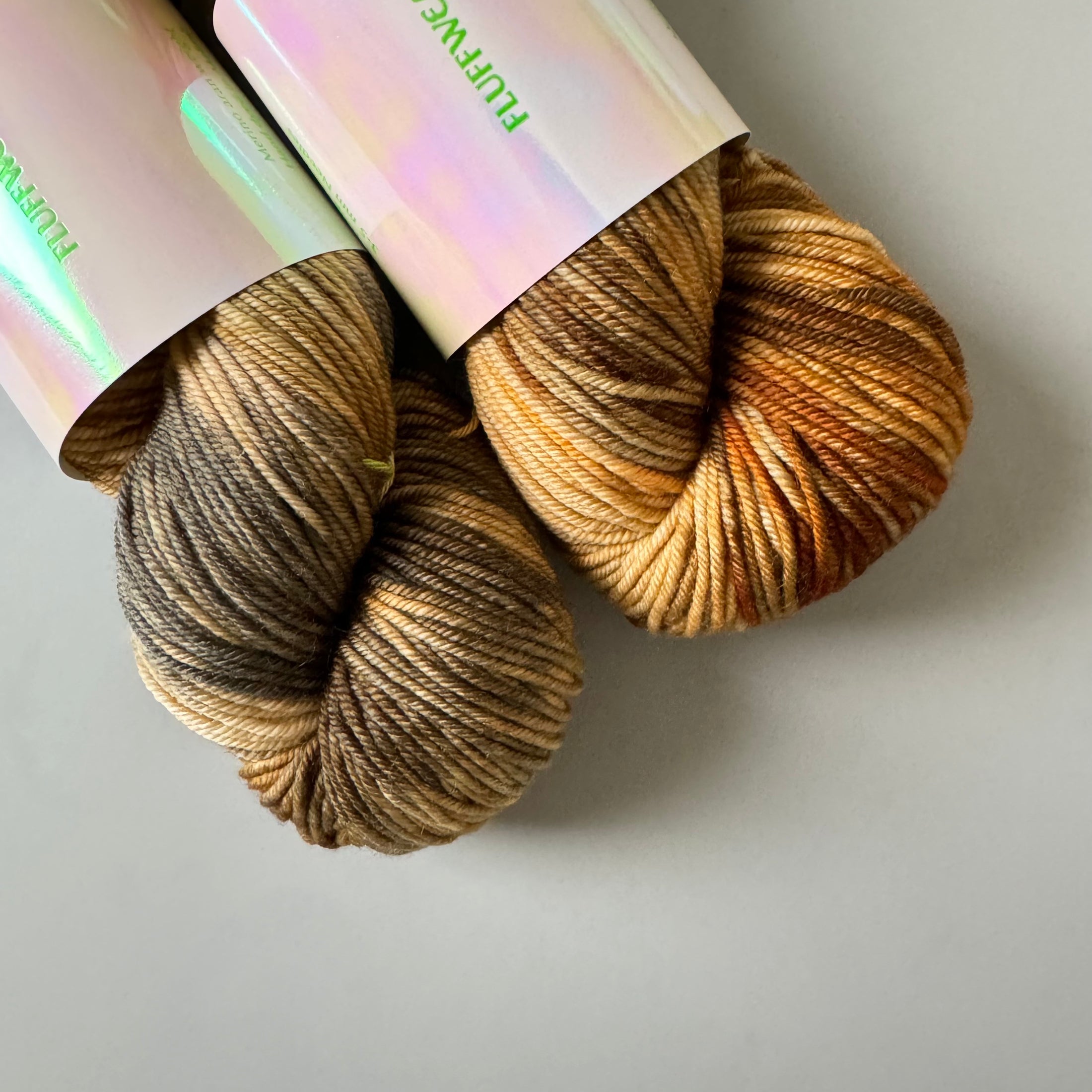 <FLUFFWEAR>SUPER WASH MERINO WOOL YARN - BRINDLE