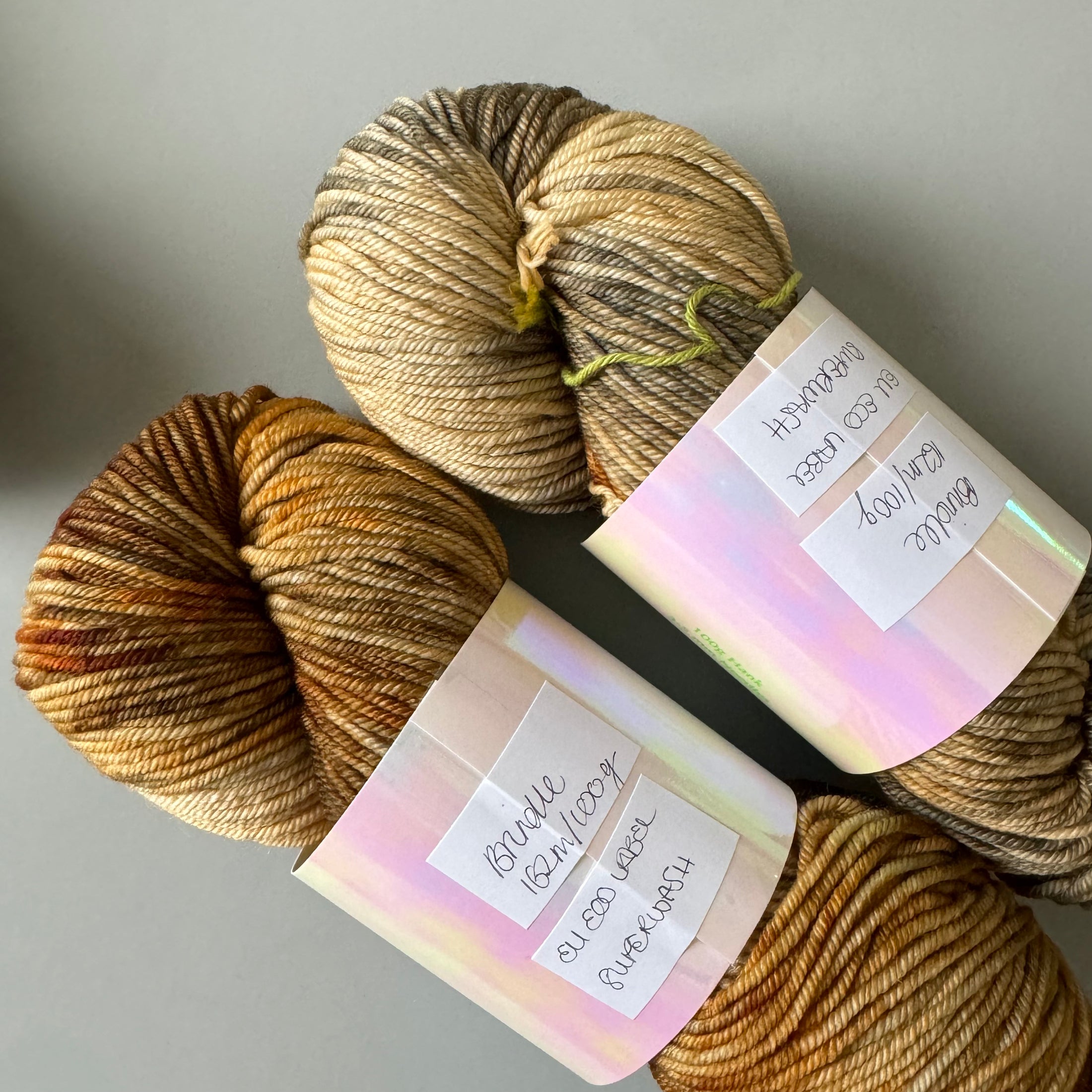 <FLUFFWEAR>SUPER WASH MERINO WOOL YARN - BRINDLE