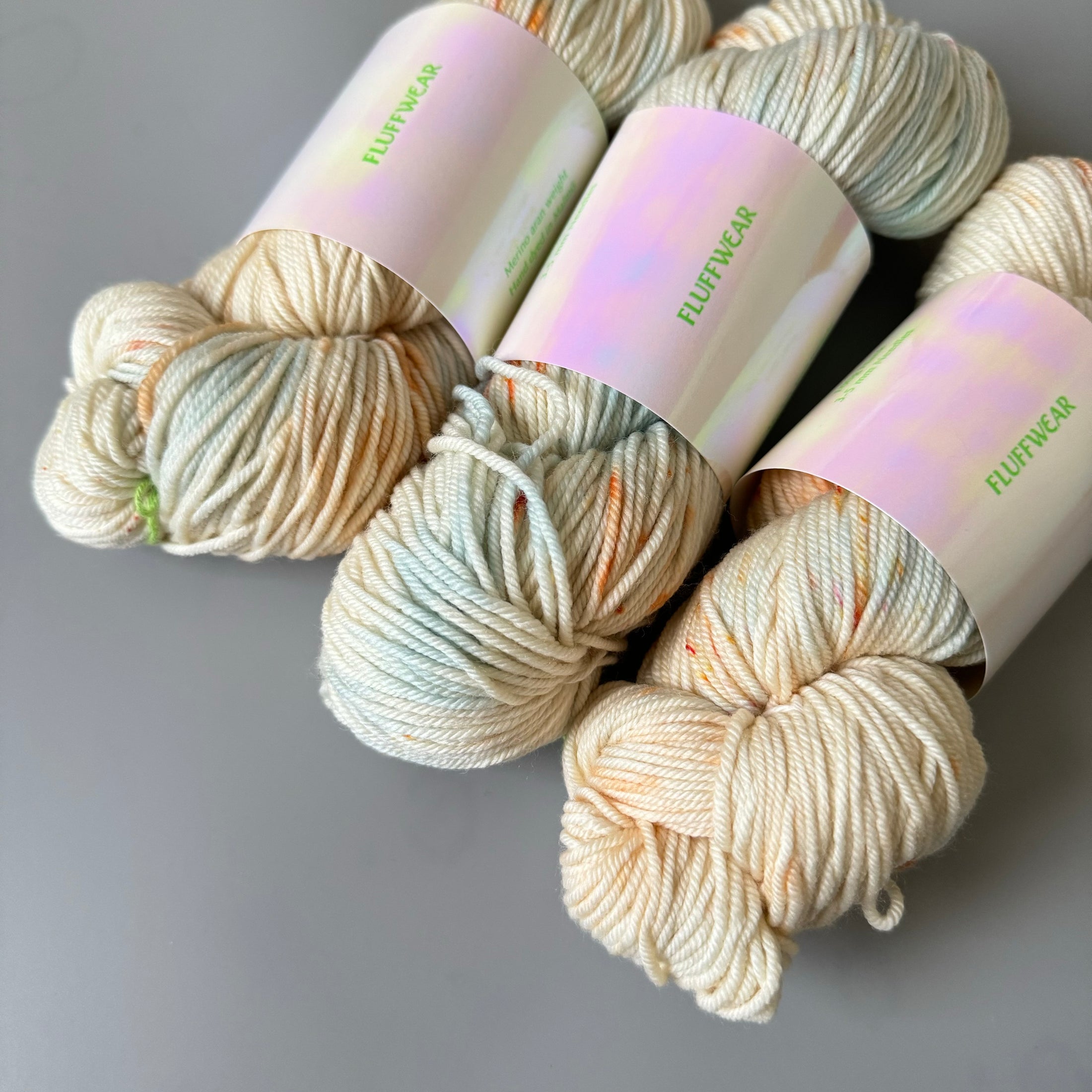 <FLUFFWEAR>SUPER WASH MERINO WOOL YARN - SATSUMA SKY