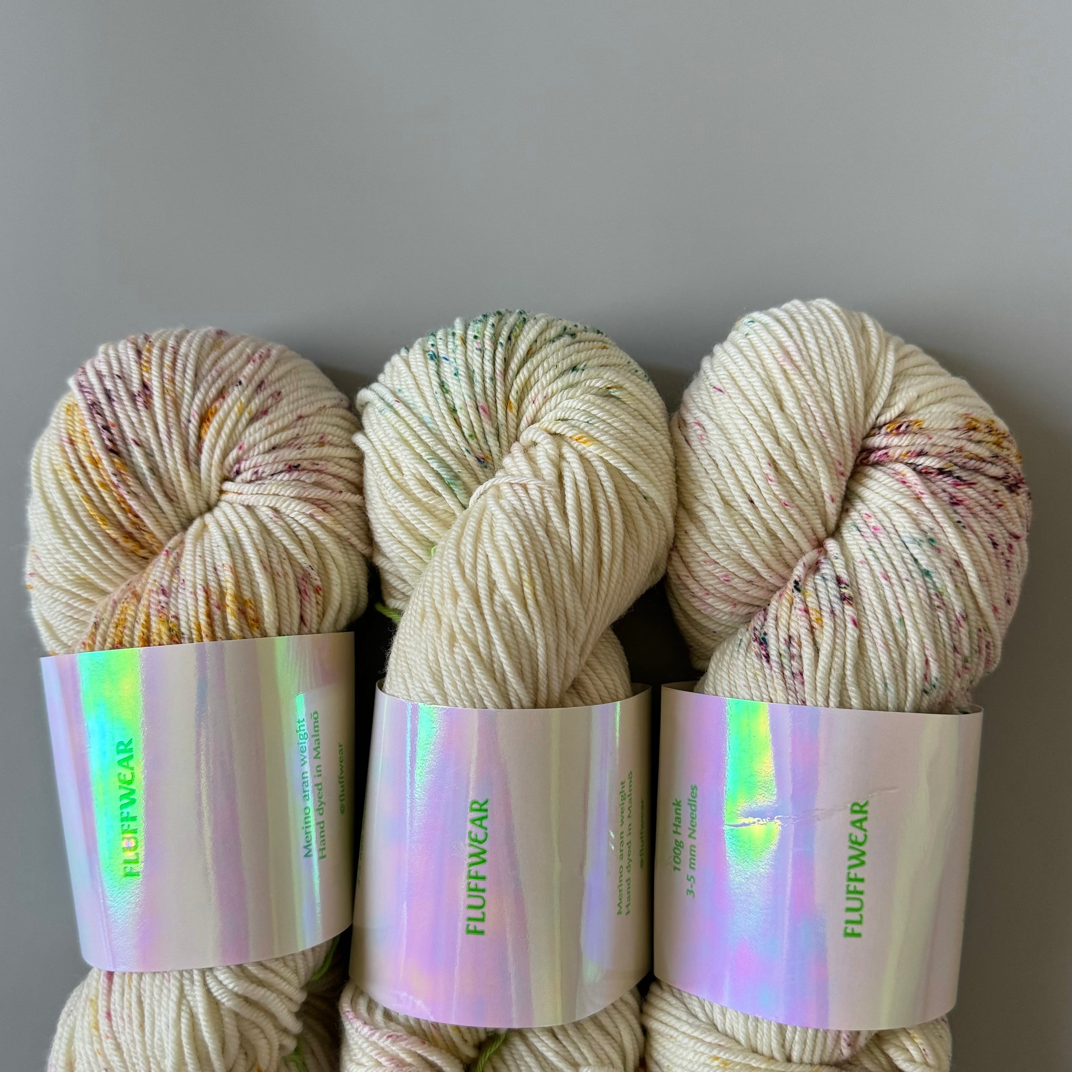 <FLUFFWEAR>SUPER WASH MERINO WOOL YARN - RAINBOW