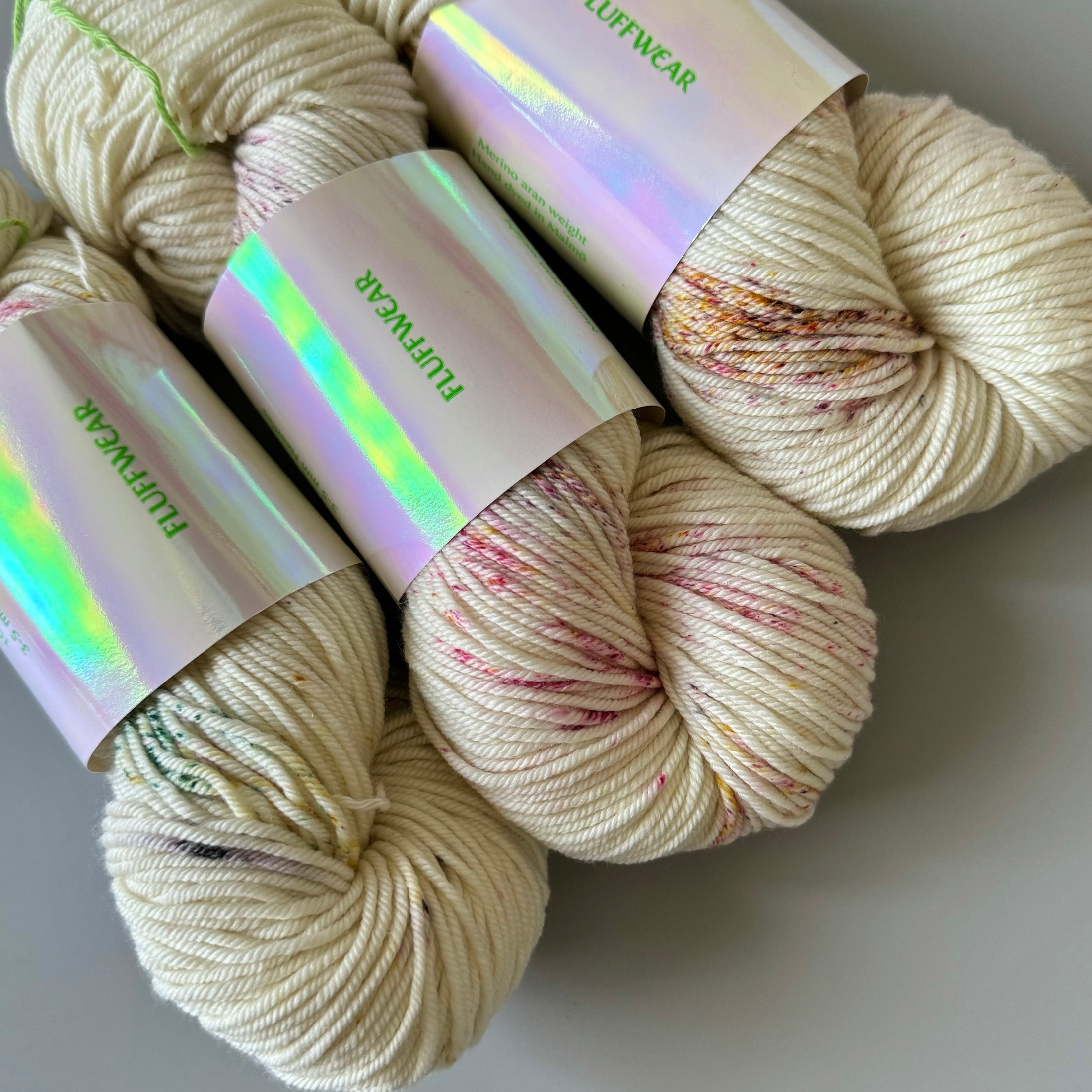 <FLUFFWEAR>SUPER WASH MERINO WOOL YARN - RAINBOW