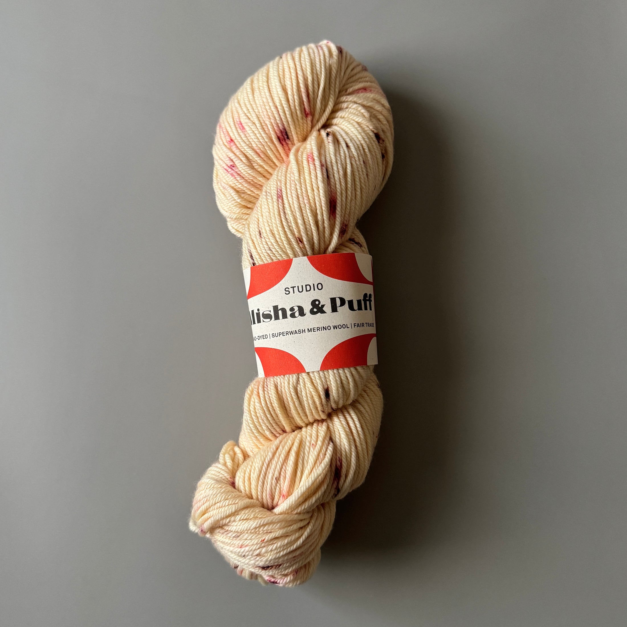 <STUDIO MISHA&PUFF>RWS Yarn Skein - Dusty rose confetti